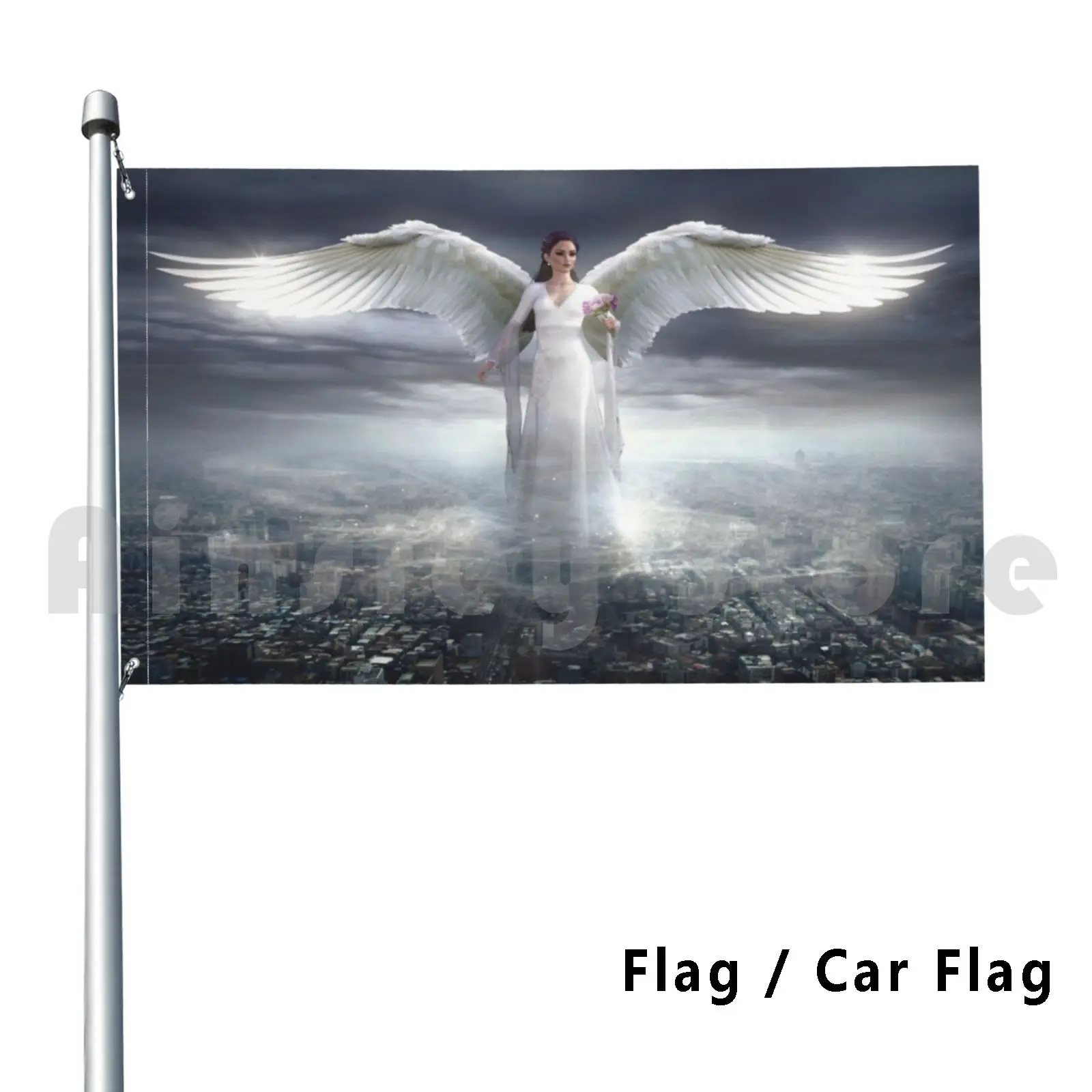 

Fantasy Flag Car Flag Funny Angel Angels Angel Gabriel Angel Michael Jesus God World Christian Fancy