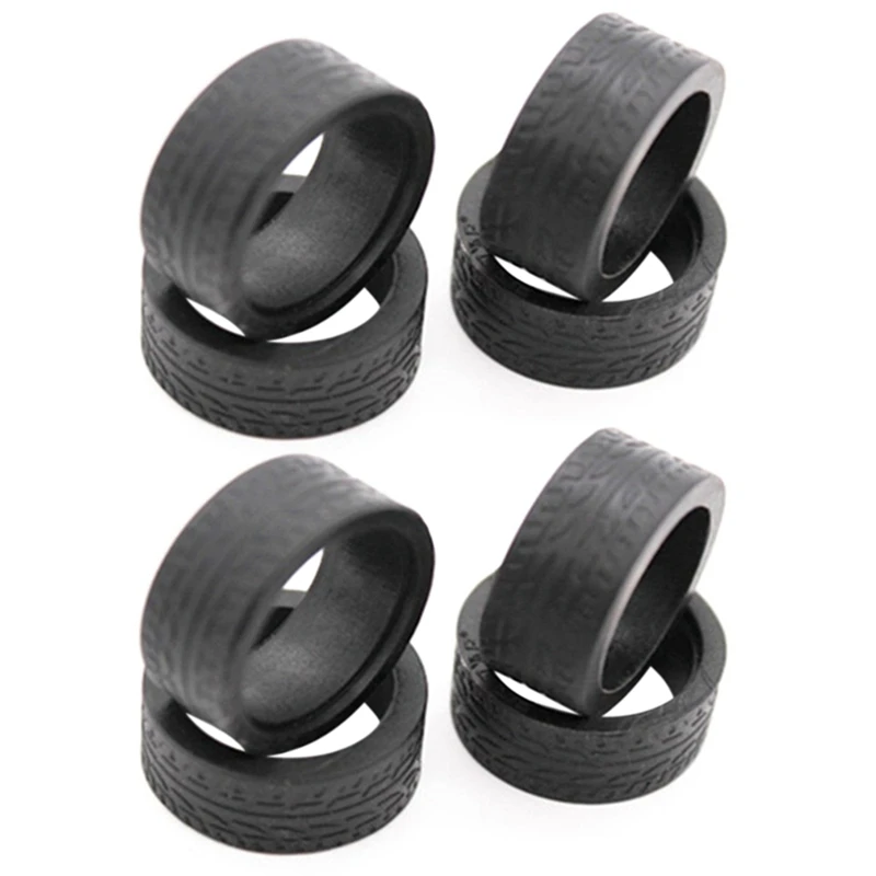 

8Pcs Rubber Tyre Tires Wheel For Wltoys K969 K989 P929 Iw04m Awd Iw02 Mini-Z Mini-D Mini-Q 1/28 RC Drift Racing Car