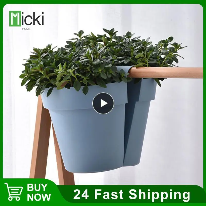 

Подвесной цветочный горшок, пластиковые цветочные горшки, полукруговой маленький цветочный горшок, креативная полка, экологически чистый мини-горшок