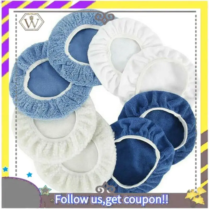 Фото ABXV-8PCS 9-10-дюймовый набор восковых машин для полировки капота, полировальный инструмент для полировки крышки №4