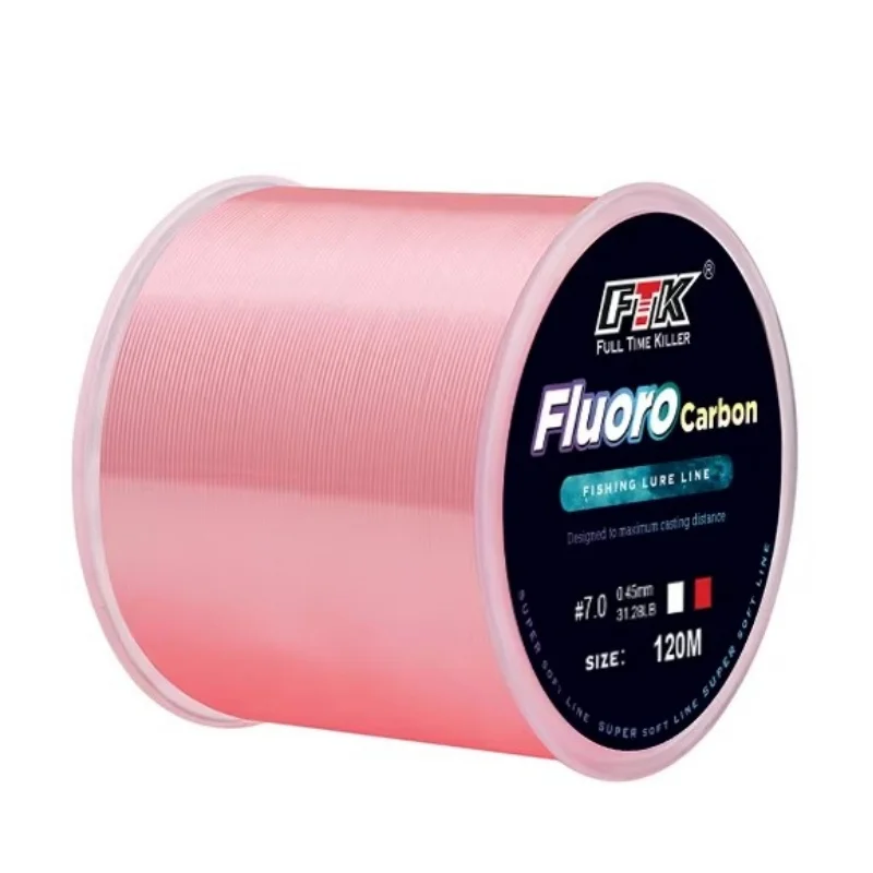 Леска из углеродного волокна с покрытием 120 м 0 14-0 6 мм -фунтов аксессуары для лески