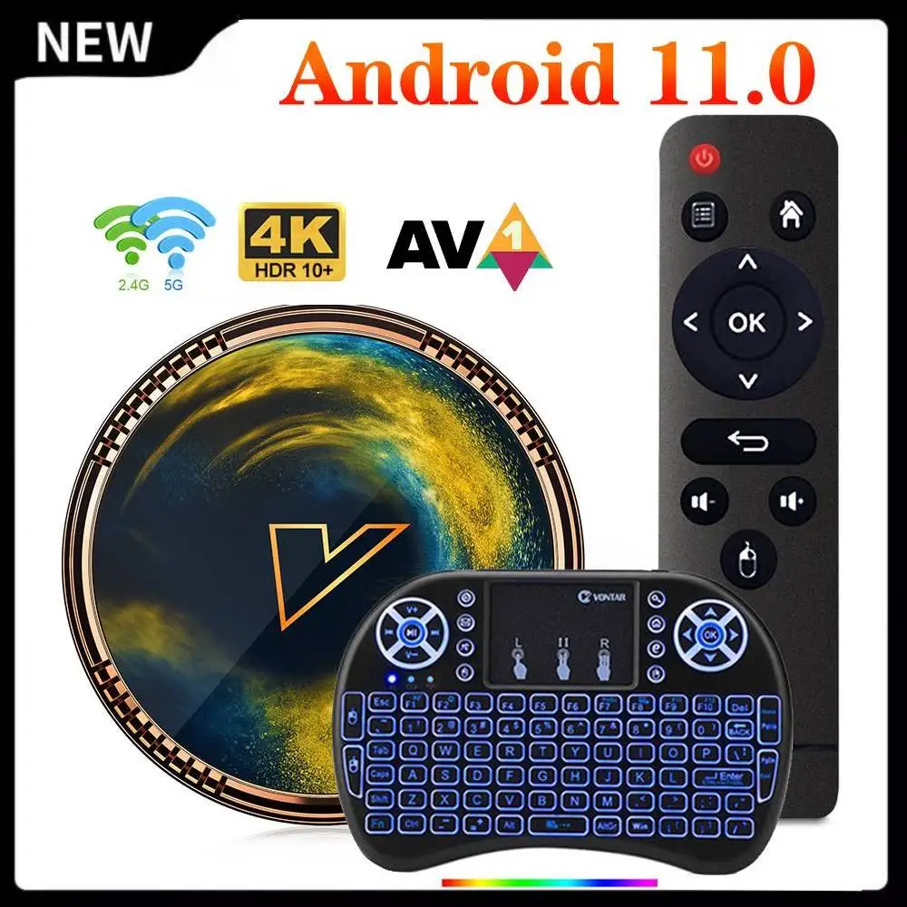 ТВ-приставка Amlogic S905W2, 4 + 64 ГБ, Android 11,0