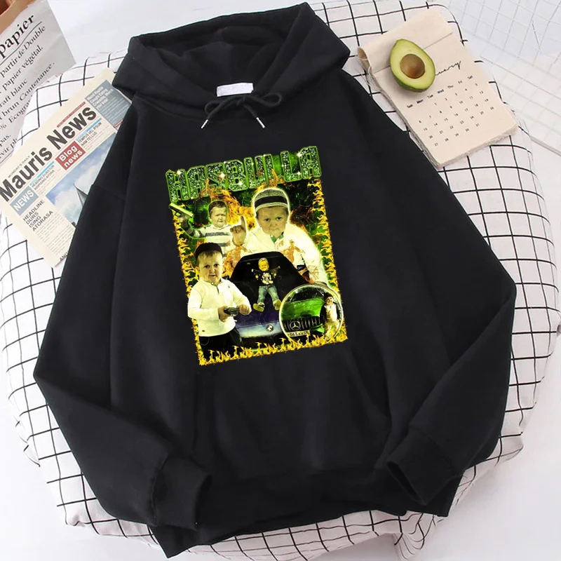 

Hasbulla Magomedov Hoodies Winter Fashion Hasbulla Fighting Meme Hoody Casual Mini Khabib Hooded Coat Male Streetwear Men Jacket