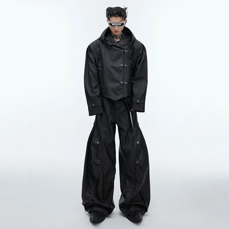 Мужской комплект из двух предметов IEFB куртка с капюшоном и прямые брюки