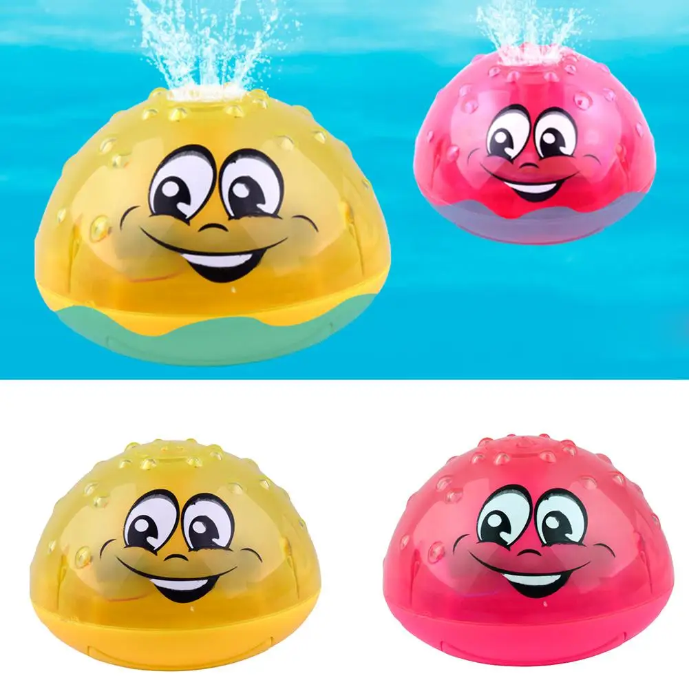 

Hot selling Lovely LED Flashing Bath Toys Ball Water Squirting Sprinkler Baby Bath Shower Kids Toys
