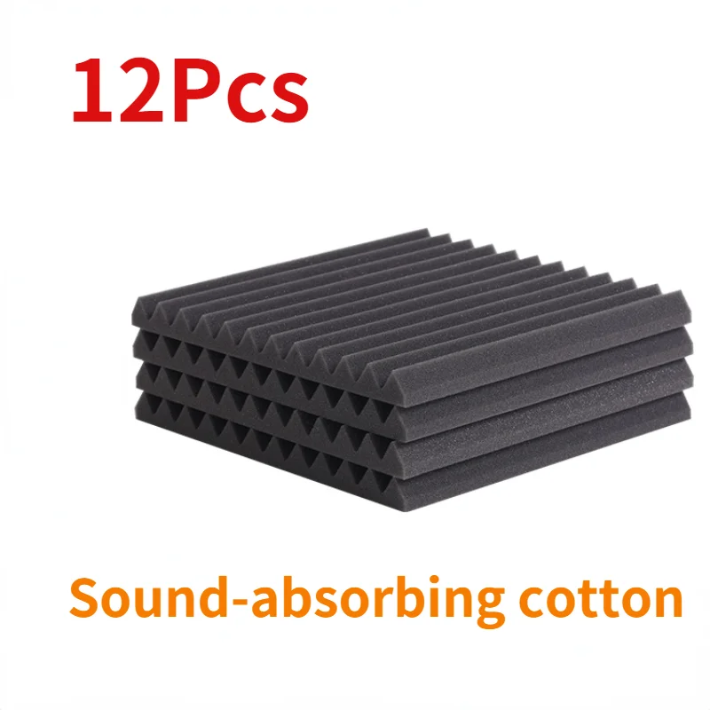 12 шт. звукопоглощающие хлопковые огнестойкие звукоизоляционные студийные