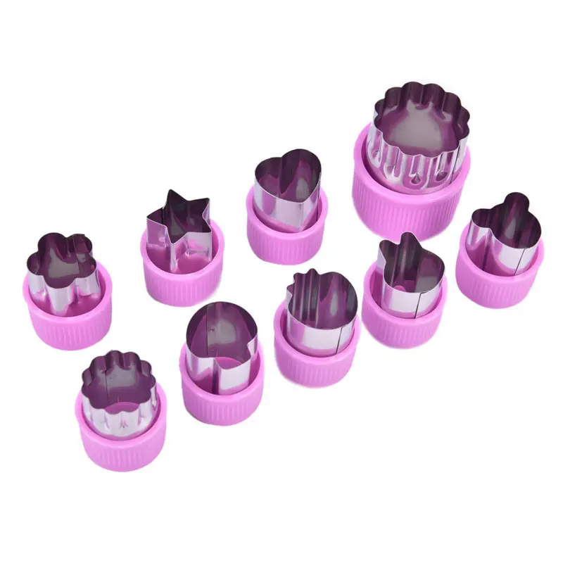 

9/12 шт. резак для овощей, цветочная форма, искусственные резаки для печенья, штампы для фруктов, форма для печенья, Детские Инструменты для выпечки еды