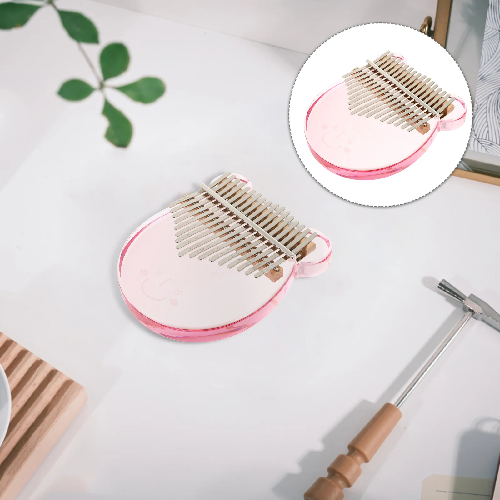 

1 Set Cartoon Kalimba Thumb Mini Piano 10-key Thumb Piano Acrylic Finger Piano