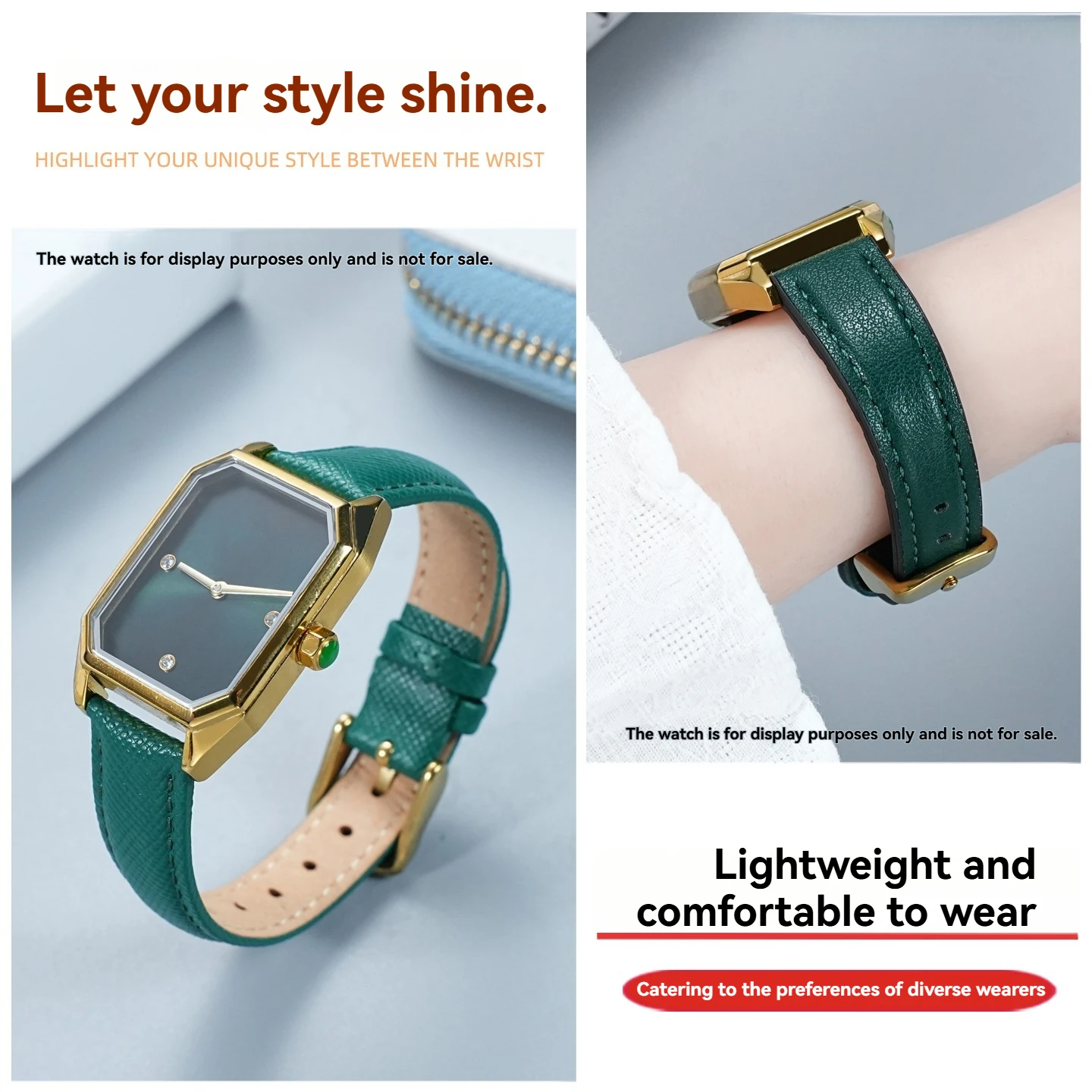 Фото Подходит для ремешка часов Armani AR1726 AR11149 AR11150, мужской и женский браслет, темно-зеленый, 14 мм, сменные аксессуары для ремешка. №1