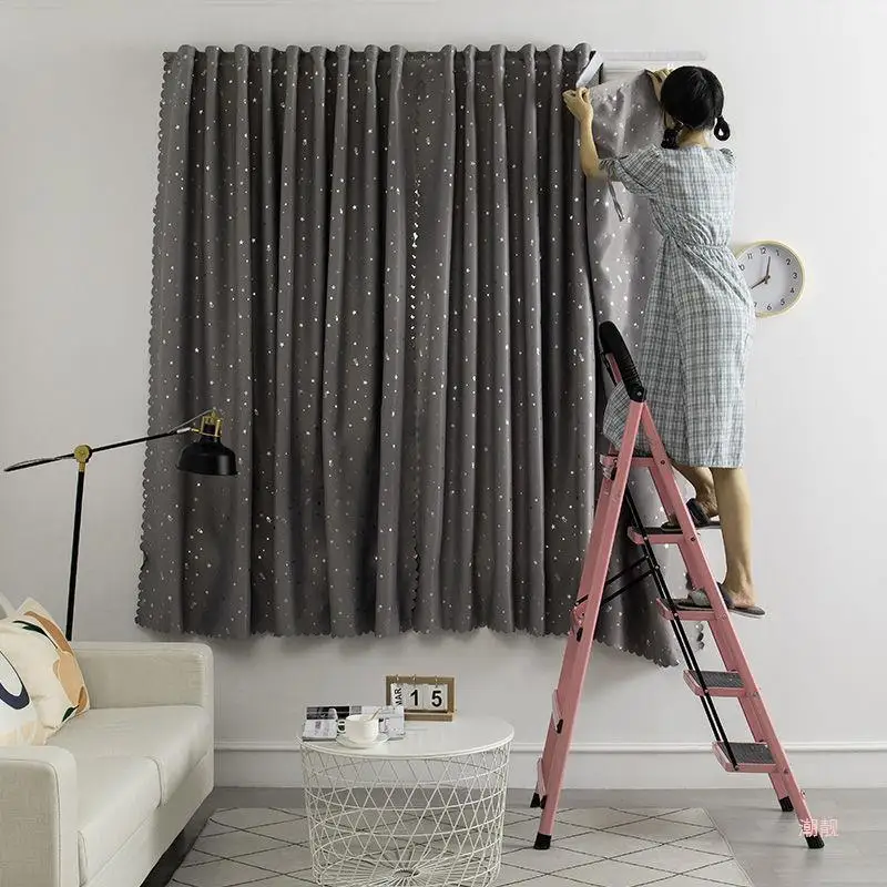 

20949-FZ-Double Layer Full Blackout Curtains Solid Color Insulated Complete Blackout Draperies With