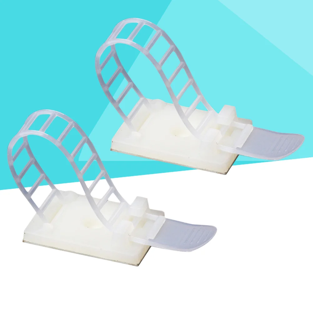

50pcs Adjustable Cable Tie Self Adhesive Wire Fixer Cord Cable Wire Management Holder Wrap Organizer Wire Clearance clip