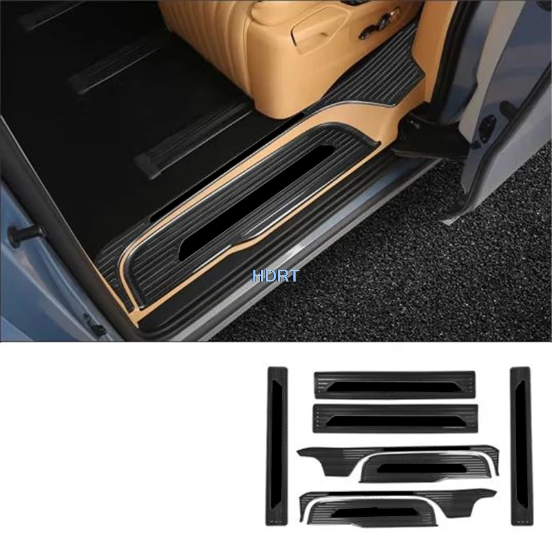 

Накладка на порог двери для стайлинга автомобиля, Накладка на порог, защитная накладка на педаль, декоративные аксессуары, ножная педаль для Voyah Dream 2022 +