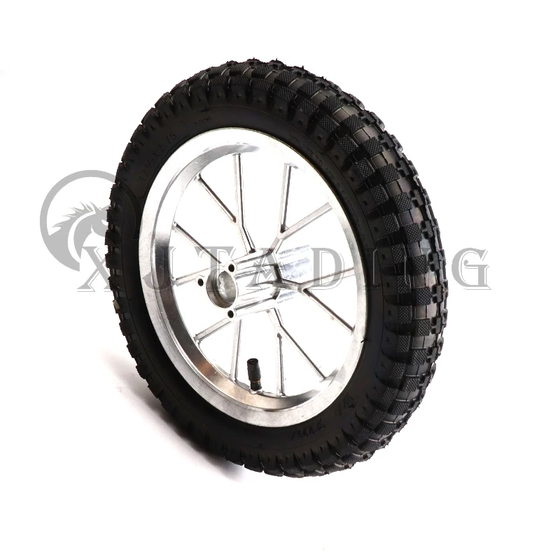 Front and Rear 12 inch wheel assembly 12 1/2X2.75 Pneumatic tires for 49cc Motorcycle Mini Dirt Bike Tire MX350 MX400 Scooter