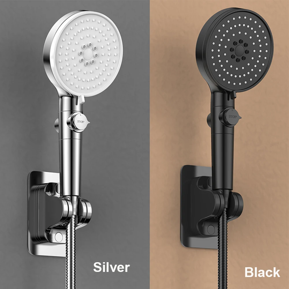

5 Mode Adjustable High Pressure Shower Head Spray Bathroom Handheld Water Saving Rainfall Shower Head Spray Nozzle 273*120mm