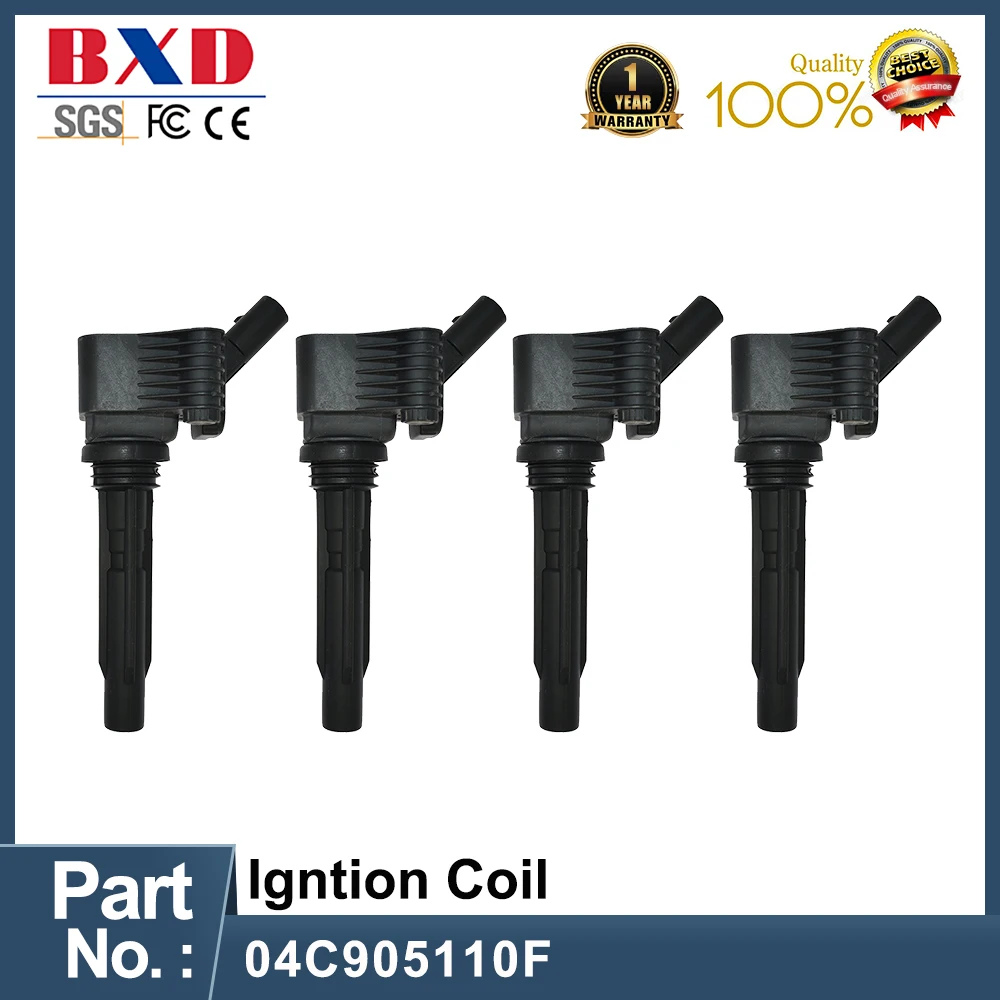 

1/4 шт. 04C905110F Катушка зажигания для Audi A3 Sportback 2,0 T S3 Limousine 2,0 T TT Roadster VW Golf 7 R Scirocco вариант B8 Sharan