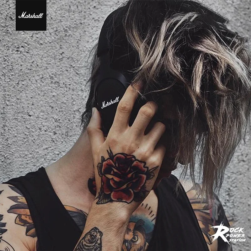 100% Оригинальные наушники Marshall MONITOR Bluetooth с беспроводной гарнитурой для игр со складывающимся спортивным наушниками.