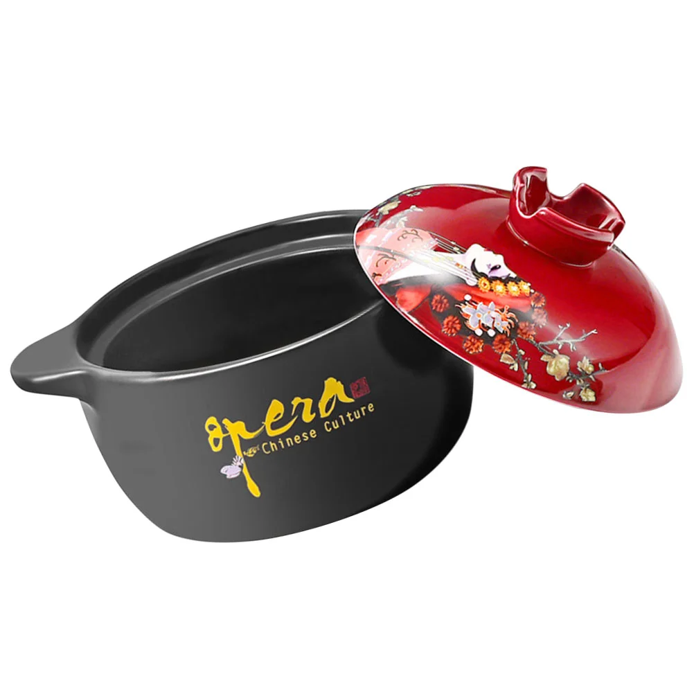 

Pot Ceramic Casserole Cooking Kitchen Cooker Stew Soup Cookware Stovetopslow Crock Dish Porridge Bibimbap Steam Clay Stockpot