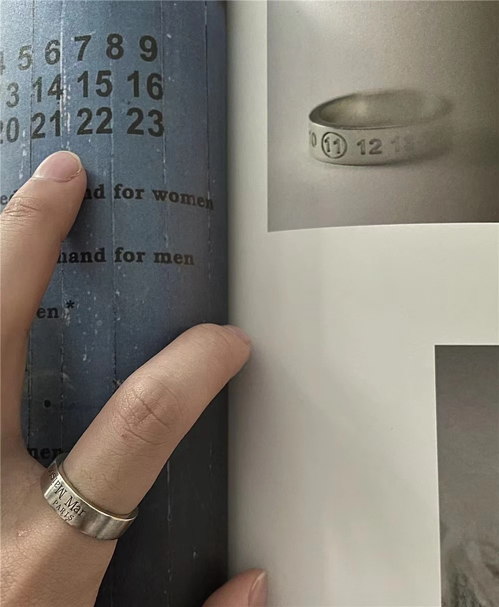 

Letters Reversed Men's Ring MMSIX Women's LOGO Necklace Pendant Italian Brand Neutral Jewelry Accessories