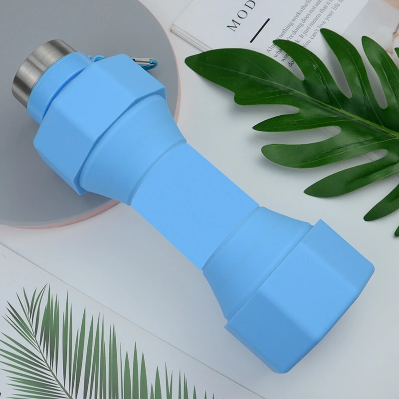 Складная Силиконовая Бутылка Для Воды 650 Мл