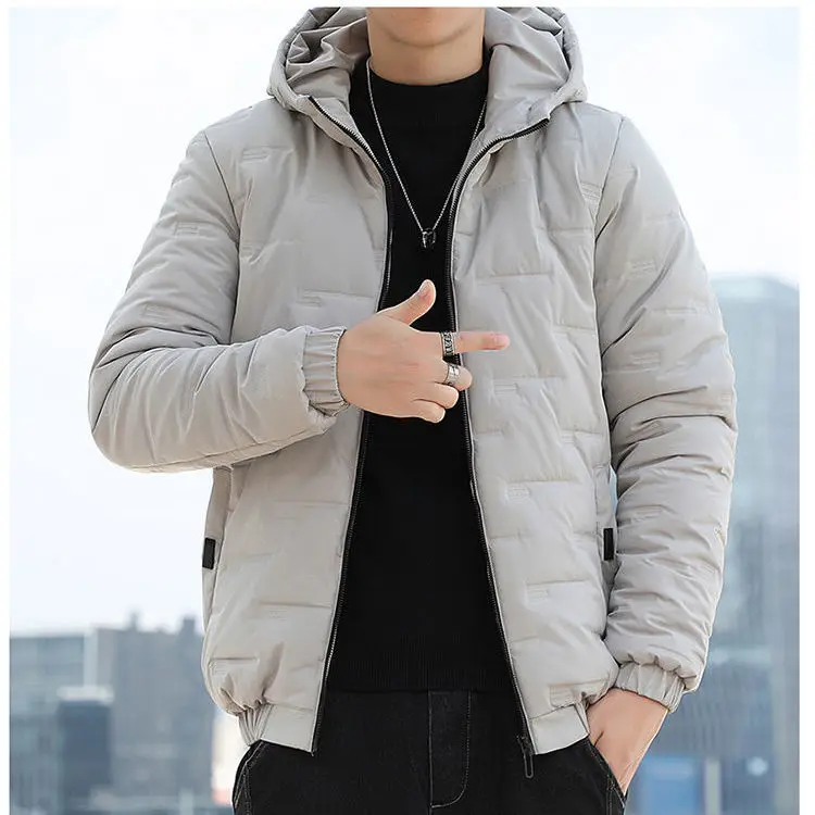 Men's Jacket Stand Collar Mens Parka Winter New Down Jacket Plus Velvet Warm Jackets Men Business Leisure Coat Youth Coats F23