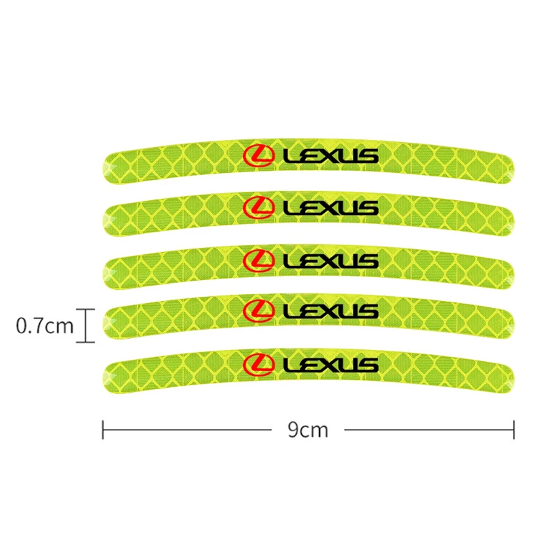 20 шт. подходящие наклейки на автомобильные колеса декоративные светоотражающие