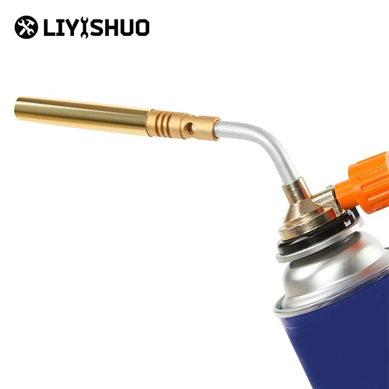 Бутановая горелка Сварочная газовая огнемет Регулируемое пламя фонарь кемпинг