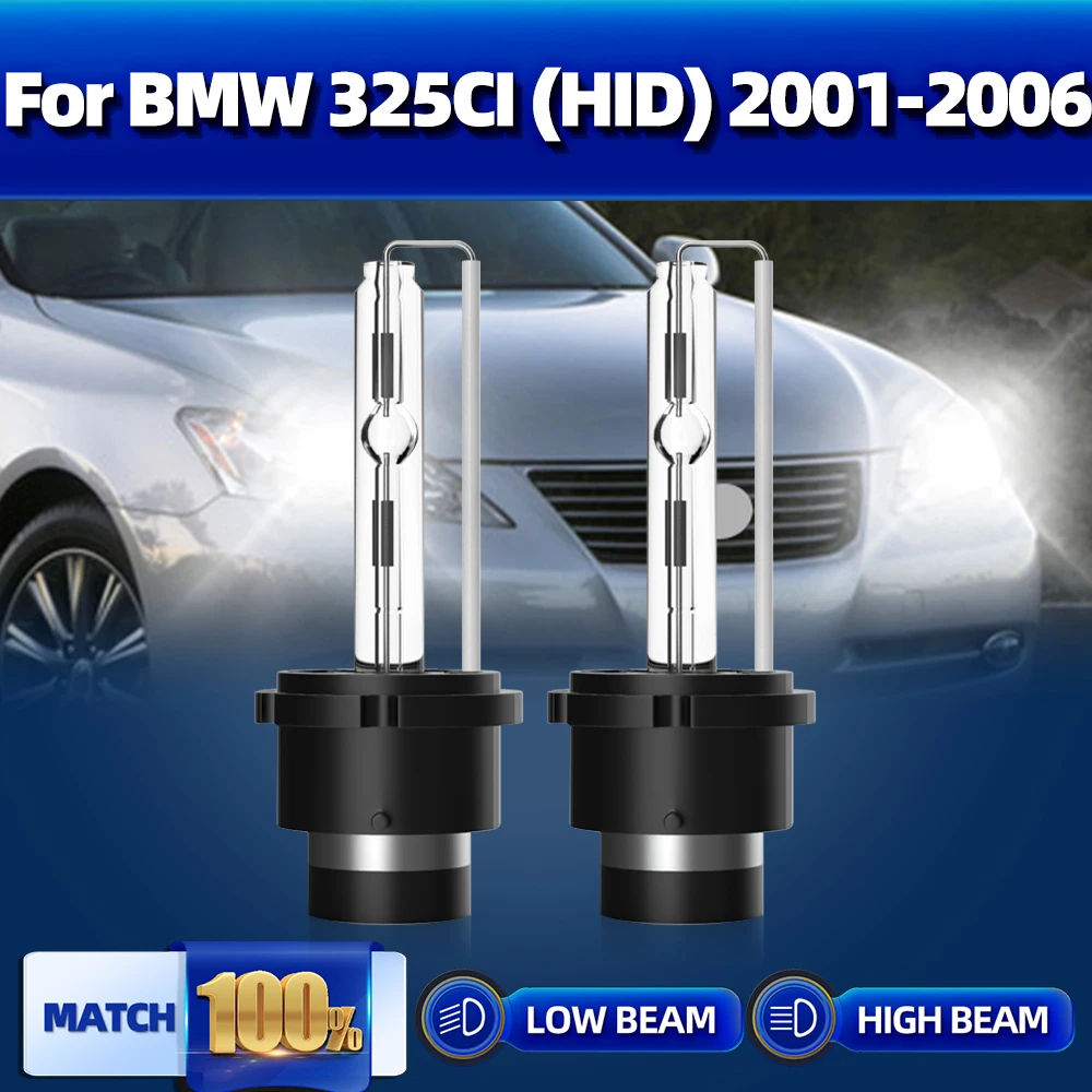 

35W Car Headlight Bulbs D2S HID Xenon Light 12V 6000K HID Xenon Headlamps For BMW 325CI (HID) 2001 2002 2003 2004 2005 2006