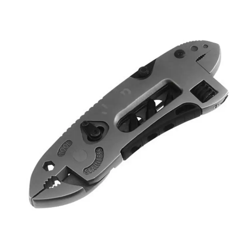 

Multi-Function Tool Adjustable Wrench And Cross Screwdriver 2 In 1 Toolkit