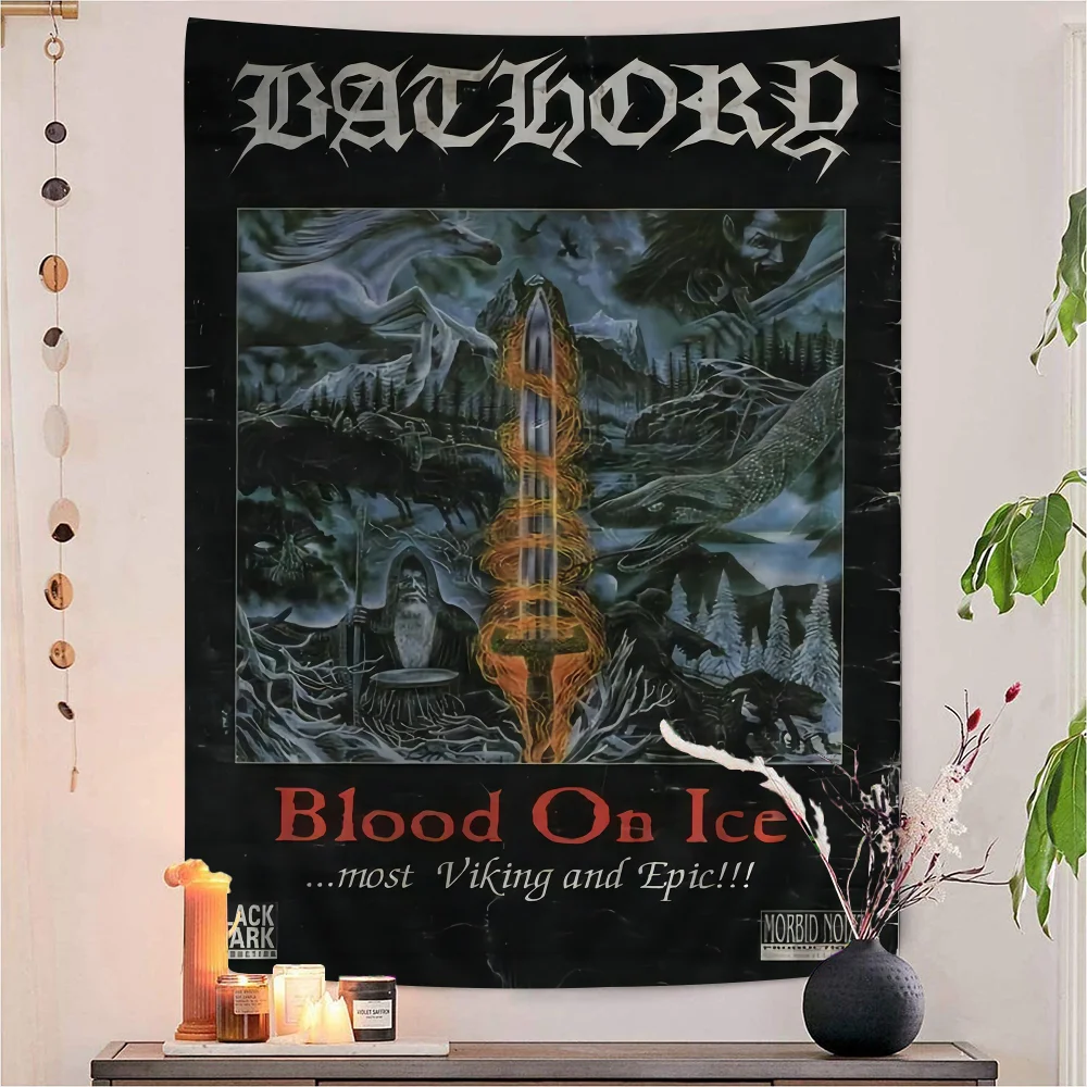 Bathory Quorthon Ретро хэви-метал музыкальная группа певица аниме гобелен искусство