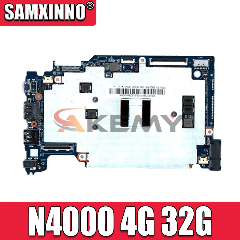 

Для ноутбука lenovo Ideapad S130-11IGM/130S-11IGM материнская плата 81J1 CPU:N4000 UAM RAM:4G SSD:32G DDR4 FRU: 5B20R61106 Test Ok