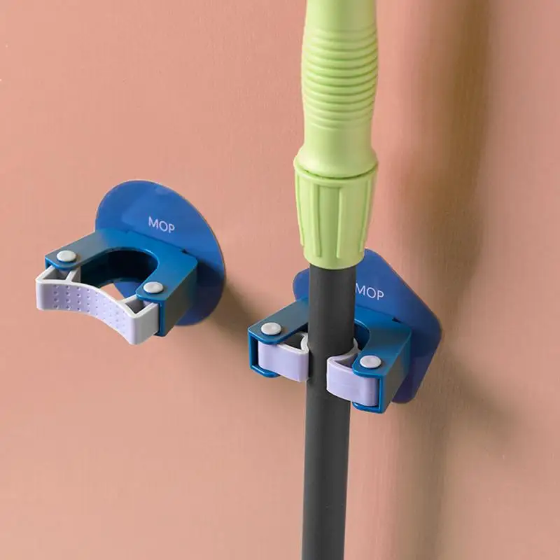 

Bathroom Mop Rack Free Punch Toilet Mop Holder Clip Storage Rack Wall Mounted Mop Organizer Holder Brush Broom Hanger Home Tools