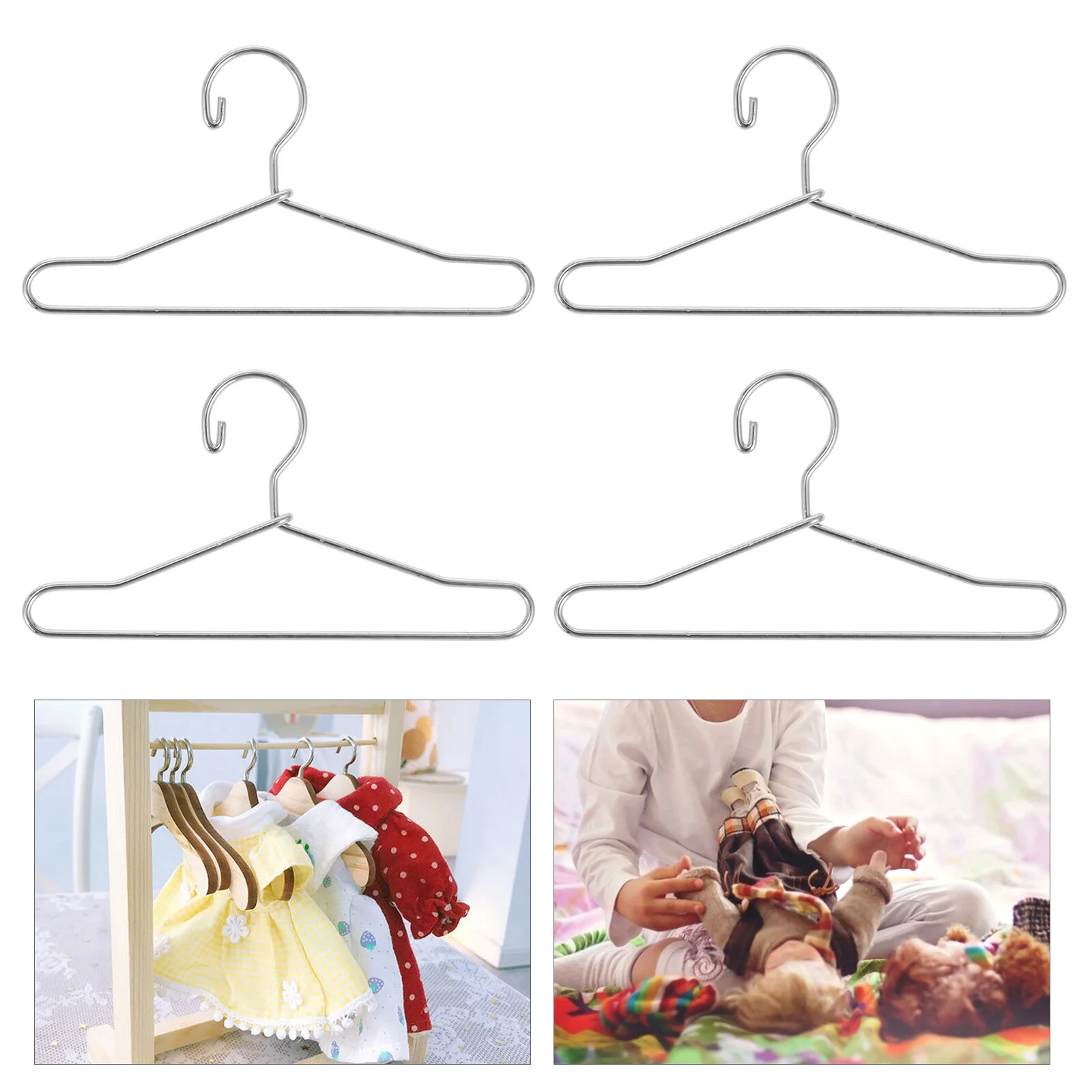 

20 Pcs Hanger Baby Clothes Hangers Closet Clothing Rack Coat Metal
