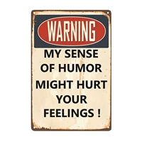 man cave bar personalized signs home sign wall decor cool stuff for men warning my sense of humor might hurt your feelings