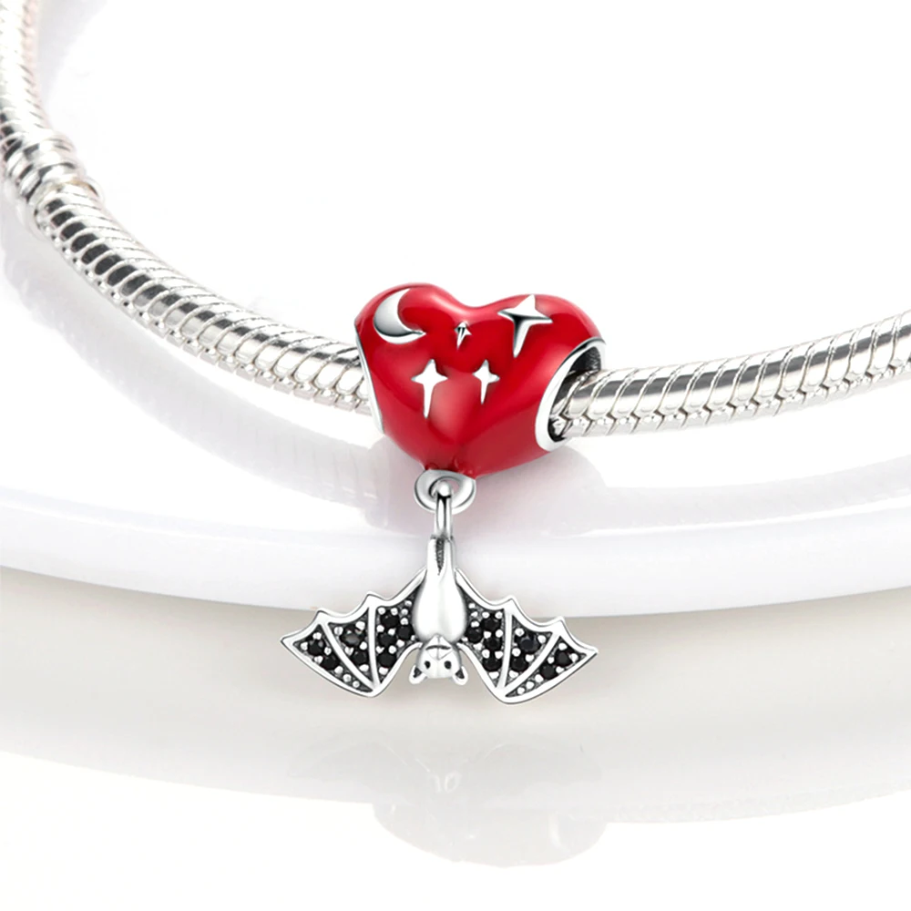 Pendentif de personnalité en argent 925 pour femme, carillon mignon et doux, thème de voyage, bracelet à bricoler soi-même, accessoire de bijoux doux, cadeau
