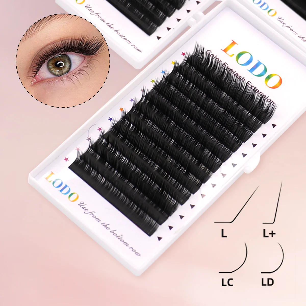 

L L+ LC LD Curl Eyelash Extension 3D False Mink Volum Eye Lashes Natural Long L Curl Individual Eyelashes Cilio Makeup Tool
