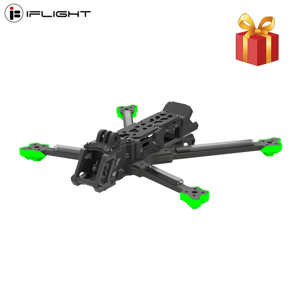 

Набор рамок IFlight Nazgul Evoque F6 V2 FPV 6 дюймов 255 мм F6 / F6X HD/аналоговый (squded-X/DeadCat) с рукояткой 6 мм для радиоуправляемого гоночного дрона