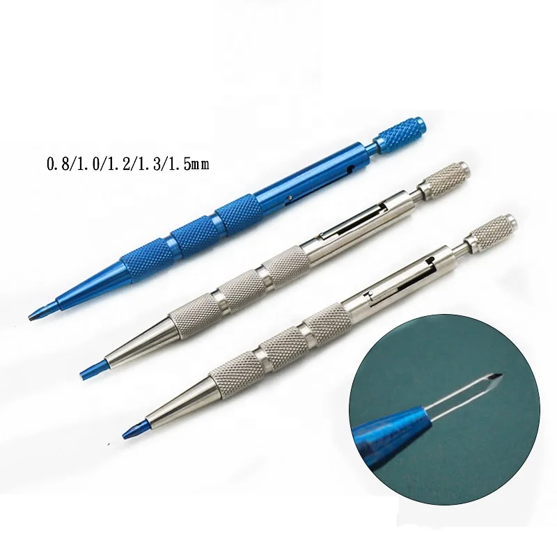 

Titanium Alloy Hair Transplant Implant Sapphire Scalpel with Handle and Blade