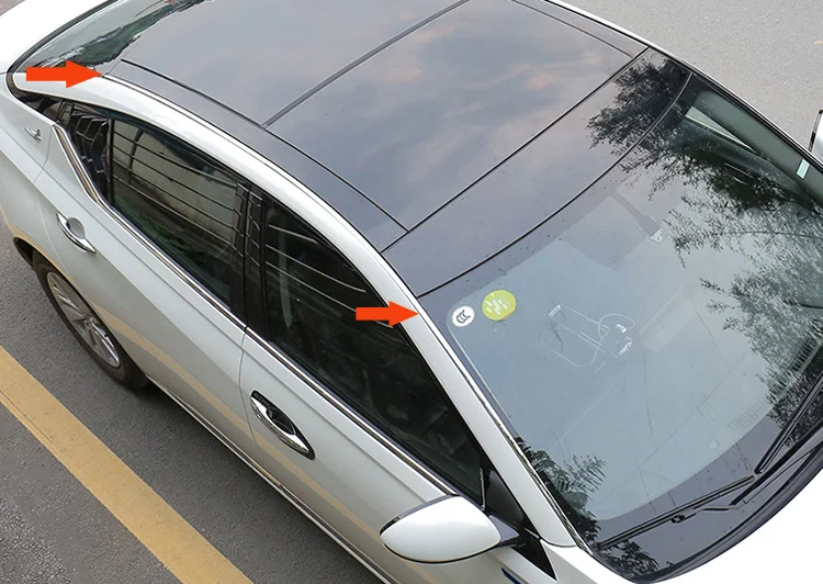 Для Nissna Altima (L34) 2019 2020 декоративная накладка на крышу из нержавеющей стали