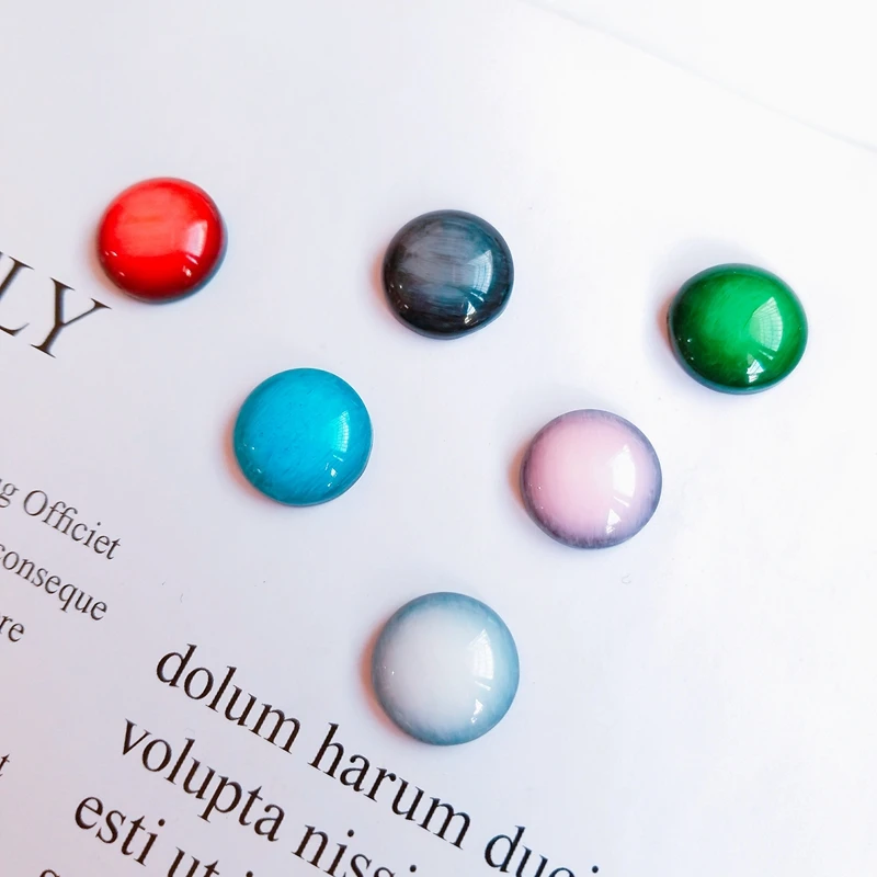 

Mixing Vintage Wind Gradually Changes Half Round Beads Resin Ear Jewelry DIY Hand-made Materials Package Decorative Accessories