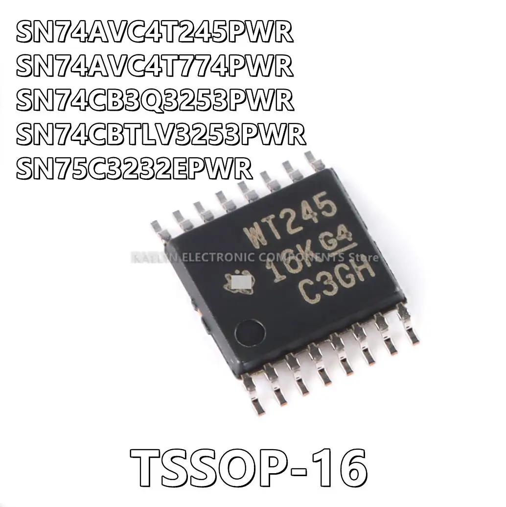 10 шт./партия SN74AVC4T245PWR WT245 SN74AVC4T774PWR WT774 SN74CB3Q3253PWR BU253 SN74CBTLV3253PWR CL253 SN75C3232EPWR MY232E