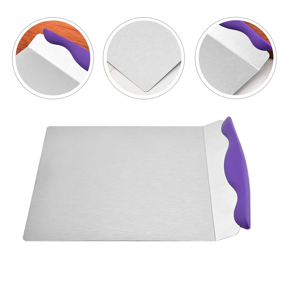 

Лопатка для переноса торта, инструмент для выпечки теста, лоток из нержавеющей стали для пиццы, практичный кухонный аксессуар, гаджет для сы...