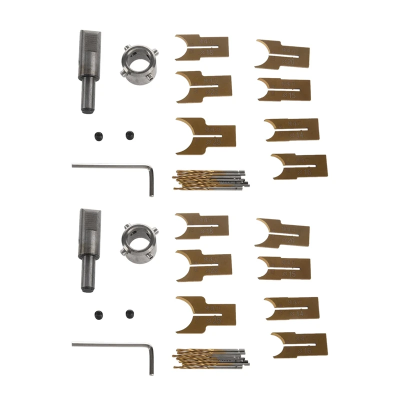 

32Pcs Carbide Ball Blade Woodworking Milling Cutter Molding Tool Beads Router Bit Drills Bit Set 14-25Mm