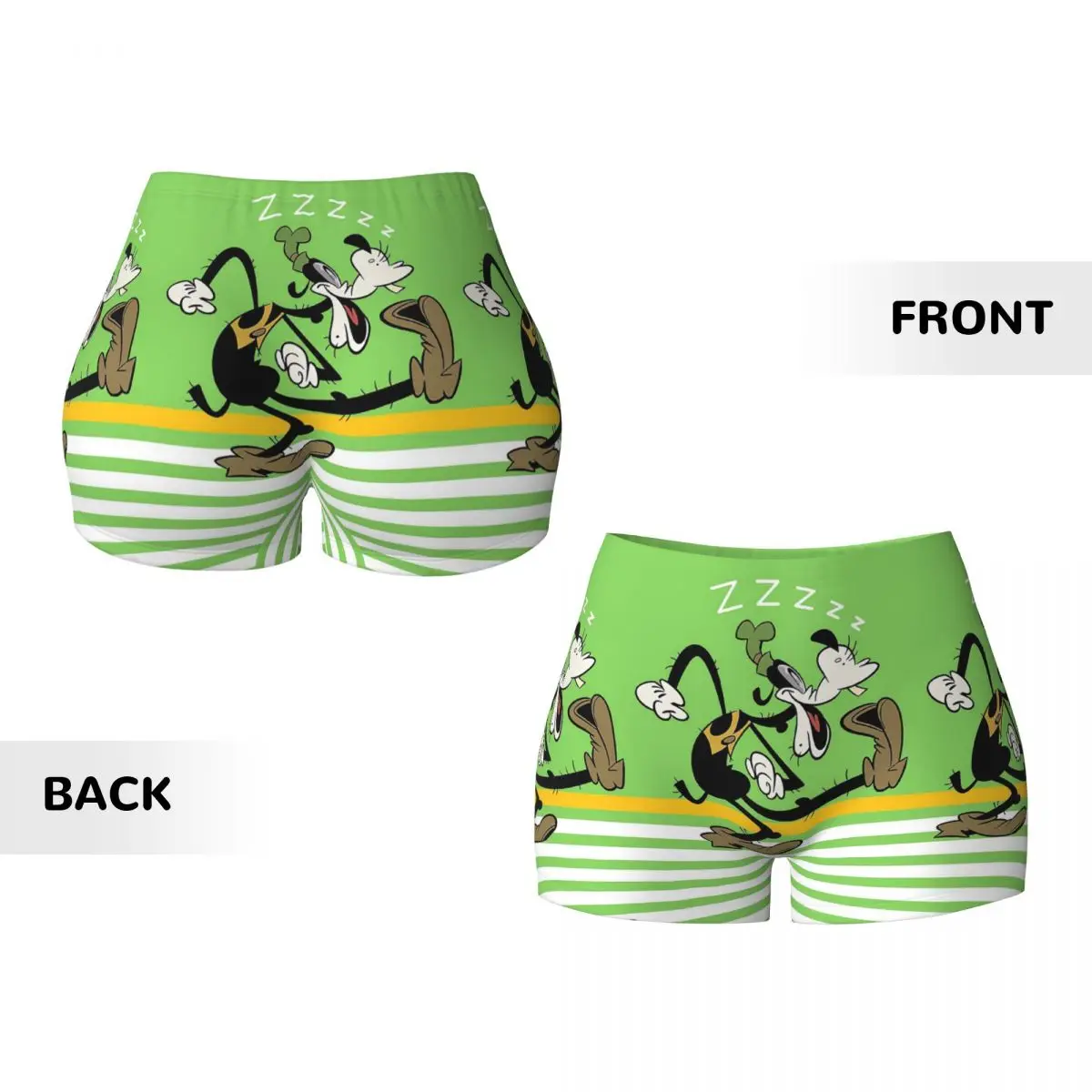 Женские шорты Goofy ZZZZ с коллажем на заказ для йоги тренажерного зала бега