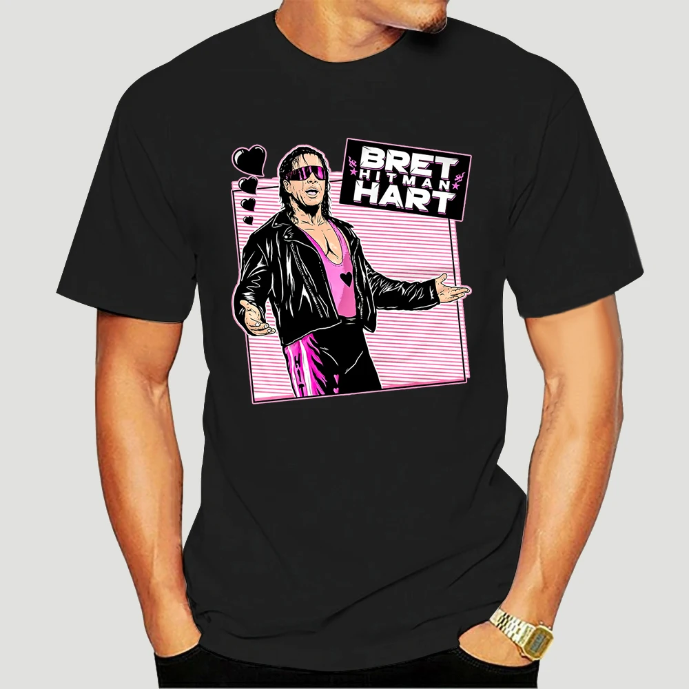 

Men t-shirt Vintage Bret The Hitman Hart T Shirt tshirt Women t shirt 3208X