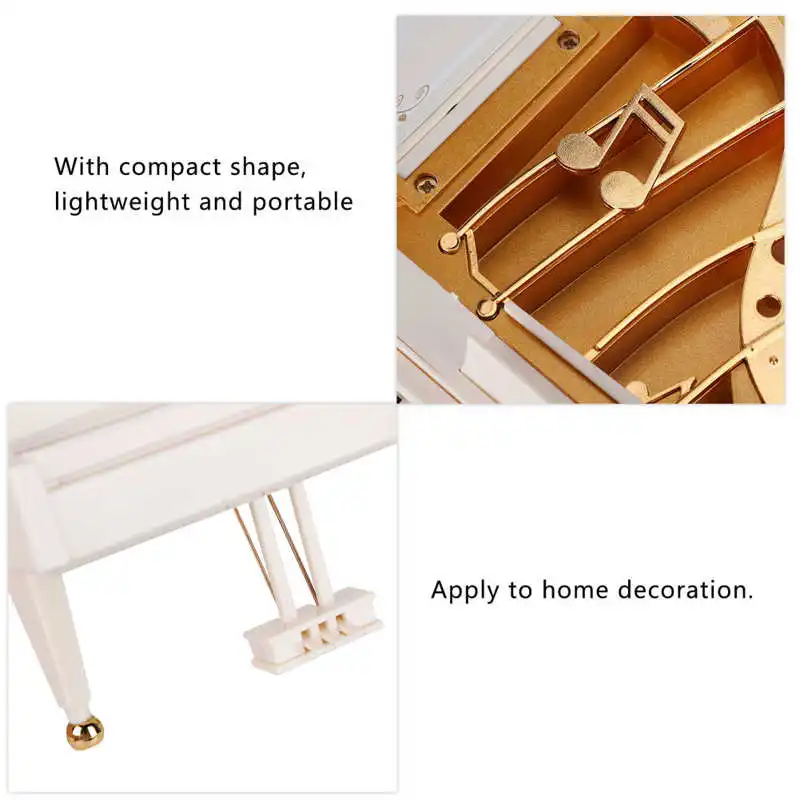 Музыкальные шкатулки для пианино музыкальная шкатулка Заводной стол украшение