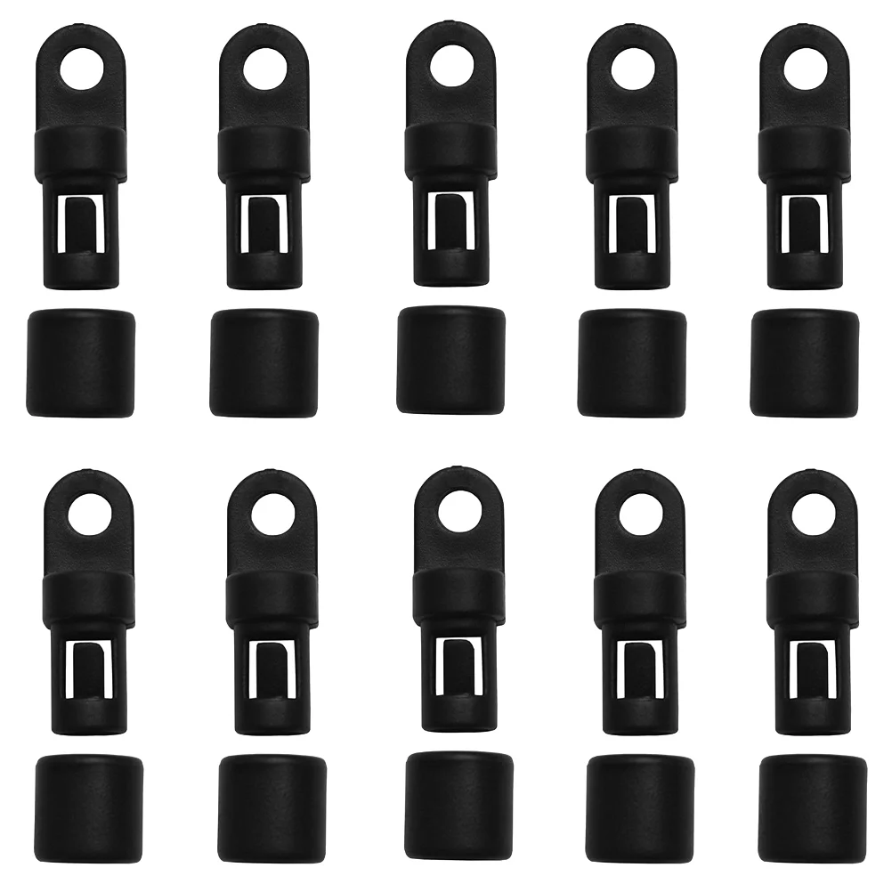 

Bungee Cord End Elastic Cord End Hooks Mini Accessories Ends Elastic Cord Rope Bungee Cord for Kayaks 10pcs ( Type B )