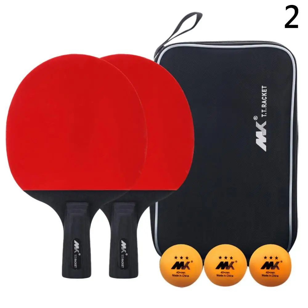 

With Racket Pingpong Match Table Professional Tennis Tennis Balls Training Training Pair 1 3 Table Rackets