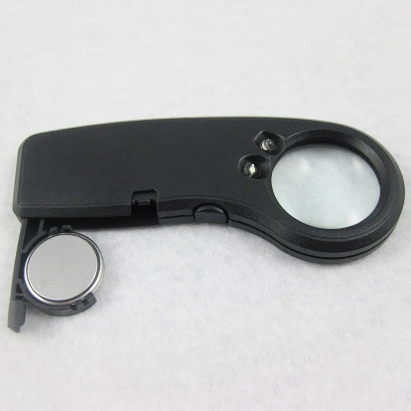 

LED Illuminated Hand Held Magnifier 10x Magnification Lighted Magnifier for macular Degeneration Seniors Reading Solder