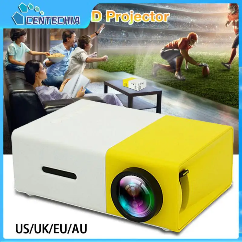 

YG300 LED Mini Projector 480x272 Pixels Supports 1080P HDMI-compatible USB Audio Portable Home Media Video Player