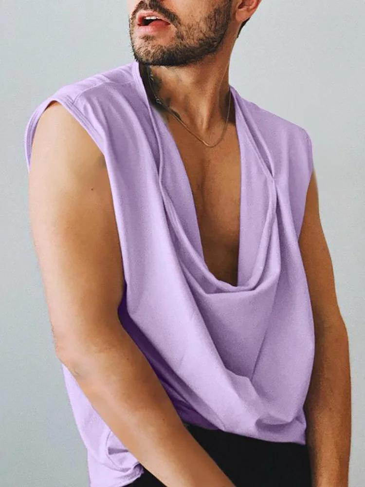 

Новинка 2022, Модный пуловер в рубчик без рукавов, облегающий жилет, Мужская одежда, универсальная уличная одежда, Повседневные базовые однот...